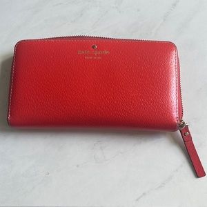 Kate spade red wallet